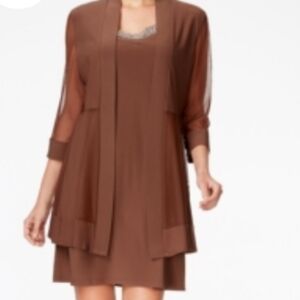 NWT 2 piece Dress with Duster Jacket